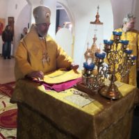 Архиерейское Богослужение в день престольного праздника монастыря.