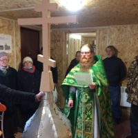 Воскресная литургия на подворье в Архангельске.