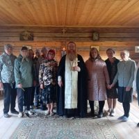 Молебен в деревне Калитинка.